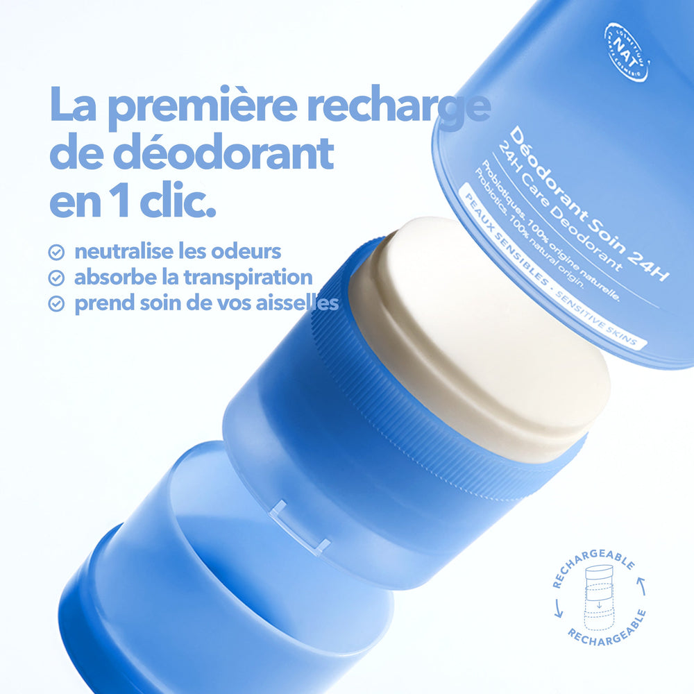 Duo Déodorant Soin 24h + Recharge